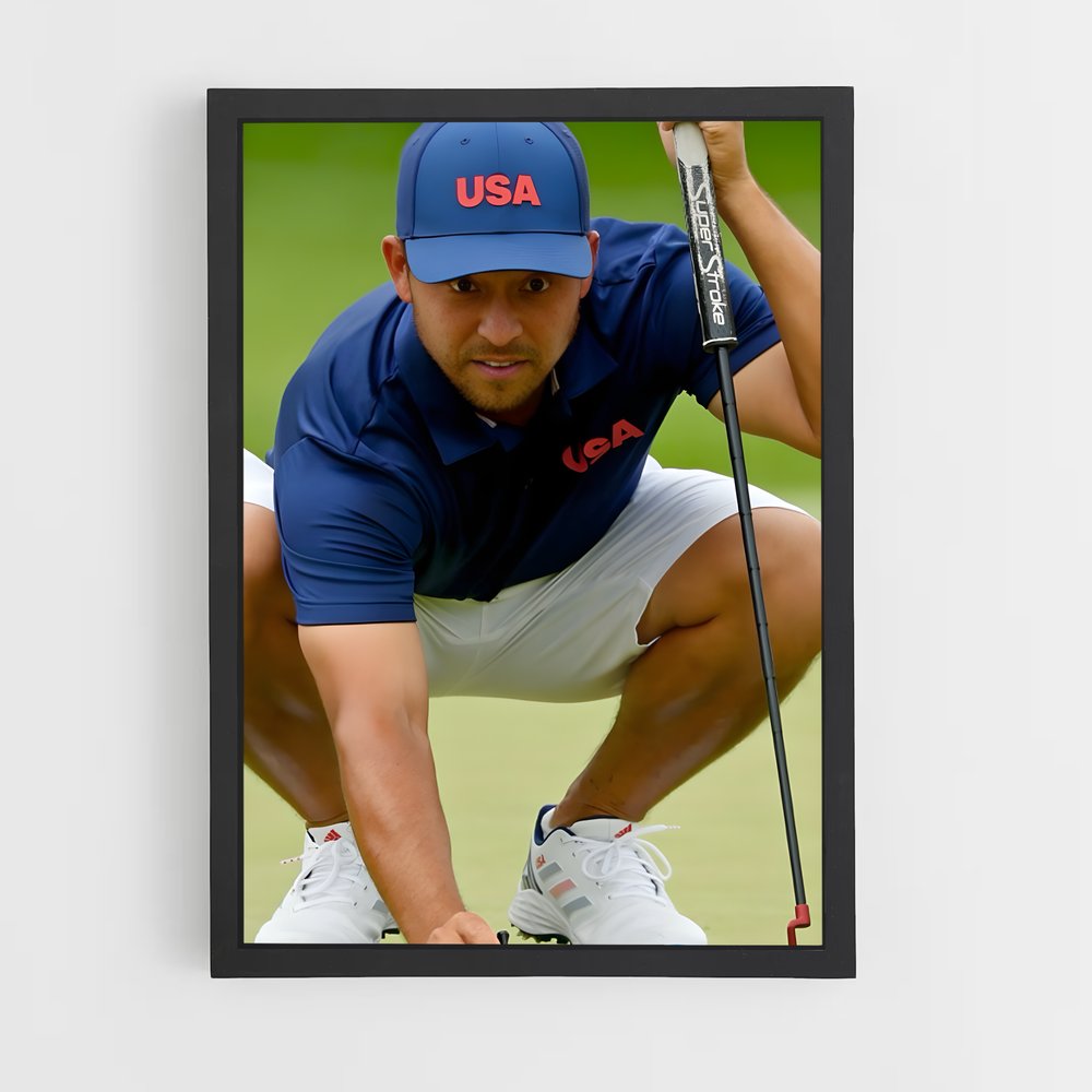 Poster Xander schauffele – affiche Golf (vue 2)